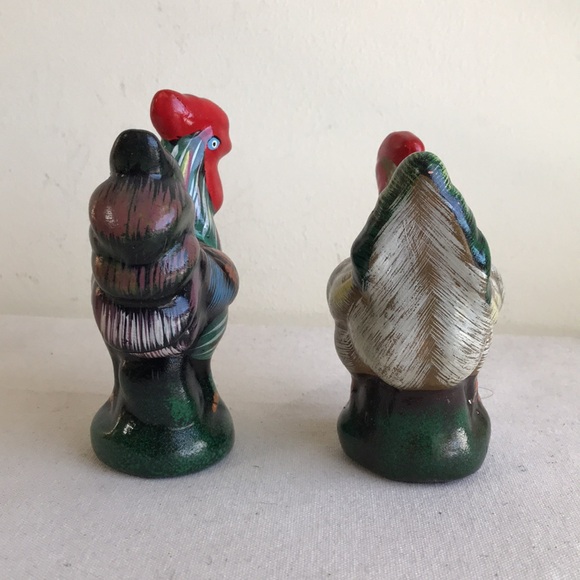 Chickens Ceramic figures Rooster and Hen - Picture 4 of 7